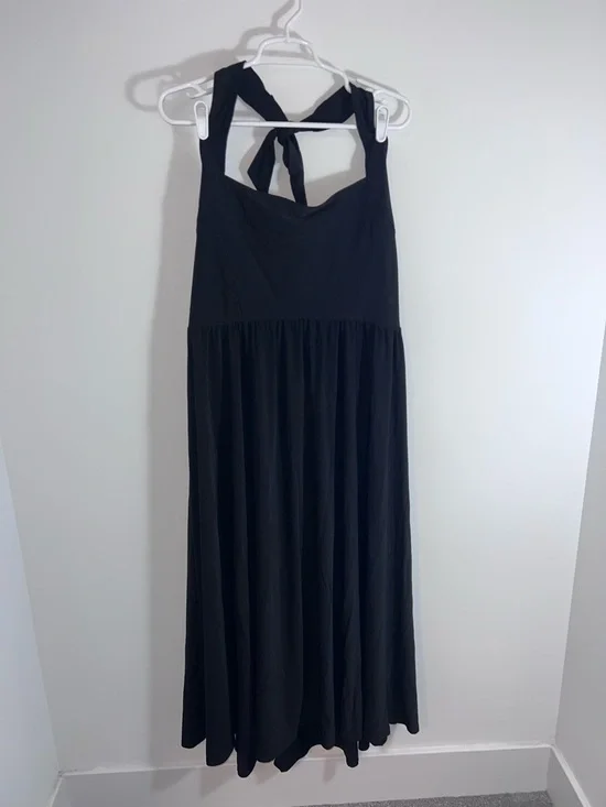 Hill house The Fleur Midi Dress black XL - Picture 3 of 13